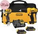 DEWALT 20V MAX Cordless Drill and Impact Driver, Power Tool Combo Kit , Includes