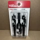 5/8&rdquo; 3/4&rdquo; 1&rdquo; Heavy Duty Steel Stubby Auger Bit Set New 3 Pc Hyper Tough #42965