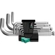 Wera 05133163001 950/9 Hex-Plus 3 L-key set, metric, chrome-plated, 9 pieces