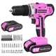 GardenJoy 20v Cordless Drill Set, Power Electric Kit Battery With Charger 30Nm 2