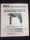 1985 SKIL PISTOL GRIP DRILLS 6125,6225,6325, & 6345 OPERATING GUIDE