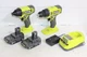 Ryobi One+ 18V 1/2 in Drill Driver 1/4 in Impact 2 1.5 Ah Batteries (PCL1200K2)