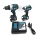 MAKITA 18V HAMMER DRILL XPH14, IMPACT DRIVER XDT13, w/ CHARGER & 5.0Ah BATTERIES