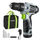 Workpro Cordless Drill Driver Kit 12V Electric Screwdriver Driver Tool Kit 3/8
