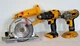 DeWalt 3-Power Tool Only Bundle - Trim Saw, Drill/Driver, Impact Driver [PARTS]