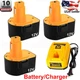 12V 4.8AH Battery or Charger for DEWALT DC9071 DW9071 DW9072 DW953 DW965 DW972