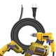 10ft UL 18AWG Power Cord For DeWalt D21002 D21007 D21008 D21009 Electric Drill