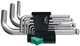 Wera L-key set, metric, chrome-plated 950/9 Hex-Plus 3