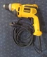 DeWalt DWD 110 Drill Corded 3/8 VSR Keyless Chuck 3700 RPM Keyless Chuck Tested