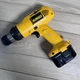 DeWalt DW953 Cordless Drill Driver Yellow 12V 3/8" Keyless Chuck with Battery