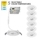 WAC Lotos 1Lt 4" LED 5-CCT Round Recessed Kit, Pack/6, FWH - R4ERAR-W9CS-WT-6