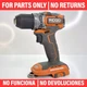 Ridgid R8701 18V Brushless 1/2" Sub-Compact Drill/Driver *FOR PARTS/REPAIR ONLY*