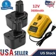 for DEWALT 12V 12Volt  Battery/Charger DC9071 DW9071 DW9072 DW953 DW965 DW972