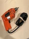 WORKING Vintage Manning Bowman  1/4" 2000RPM 2.6 Amp Spade Handle Drill 70508a