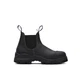Blundstone Steel Toe Slip-On Elastic Side Boots w/ Kick Guard, Black, AU size