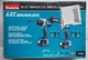 Makita XT288T 18V Brushless Hammer Drill Impact Driver Set w/ 2 Li-Ion Batteries
