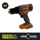 RIDGID R860010 1/2" 18V 18Volt Drill/Driver New Model A-1b