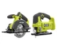 RYOBI 18V 2-Tool Combo Kit w 5-1/2 in. Circular Saw and Jig Saw-PCL500525SB