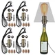 Aokpsrt Bottle Lamp Kit with 9mm Glass Drill bit DIY 4-Packs, Bronze