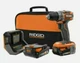 RIDGID R8701K Brushless 18V Sub-Compact Cordless 1/2" Kit 2 Batteries