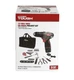 HYPER Tough 12V Max Cordless Drill/Driver Kit, 51-Piece, Li-Ion, Storage Bag