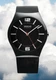 Bering Black Slim Ceramic Wristwatch - 32039-448 Stainless Steel Strap NWOB
