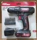 Hyper Tough Cordless Drill 8V Max 3/8 inch Chuck, Battery w/ Charger, LED, Bits