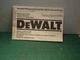 DeWalt D21002 D21008 D21009 3/8 VSR Drill Instruction Manual (Manual Only)