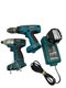 Makita 4pc 14.4V 6935FD Drill 6337D Steel 13 Mm Drill 12 V Battery & Charger