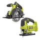 Ryobi One 18V Cordless 2 Tool Combo Kit Circular Saw Jig Saw Tools Only