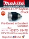 MAKITA 192891-4 (763191-5) OEM "Excellent" Used 1/2" Chuck for 6317D 6337D 6347D