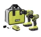 Ryobi ONE+ 18V Drill/Driver 2-Tool Combo Kit - PCL1200K2