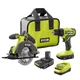 RYOBI PCL1201K2 One+ 2 piece tool kit 18V 1/2" 2x Batteries + Charger #14341351