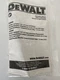 DeWalt Instruction DCD800 20V Max Compact 1/2&rdquo; Drill/Driver Packet Manual Only