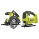 RYOBI ONE+ 18V Cordless 2-Tool Combo Kit w/ 5-1/2 in. Circular Saw & Jig Saw