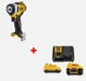 DeWalt 12V MAX Voltage Contoured Impact Wrench Kit 2 Battery and Charger 10.8V